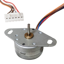 Load image into Gallery viewer, Stepper Motor DC 5V-9V, Unipolar, Dual Coil Center Tapped, 7.5° Per Step, 2mm Shaft Diameter
