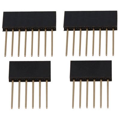 Pin length: 15mm | Single-row, 6-position header with extended pins | Arduino cross-reference P/N: A000040