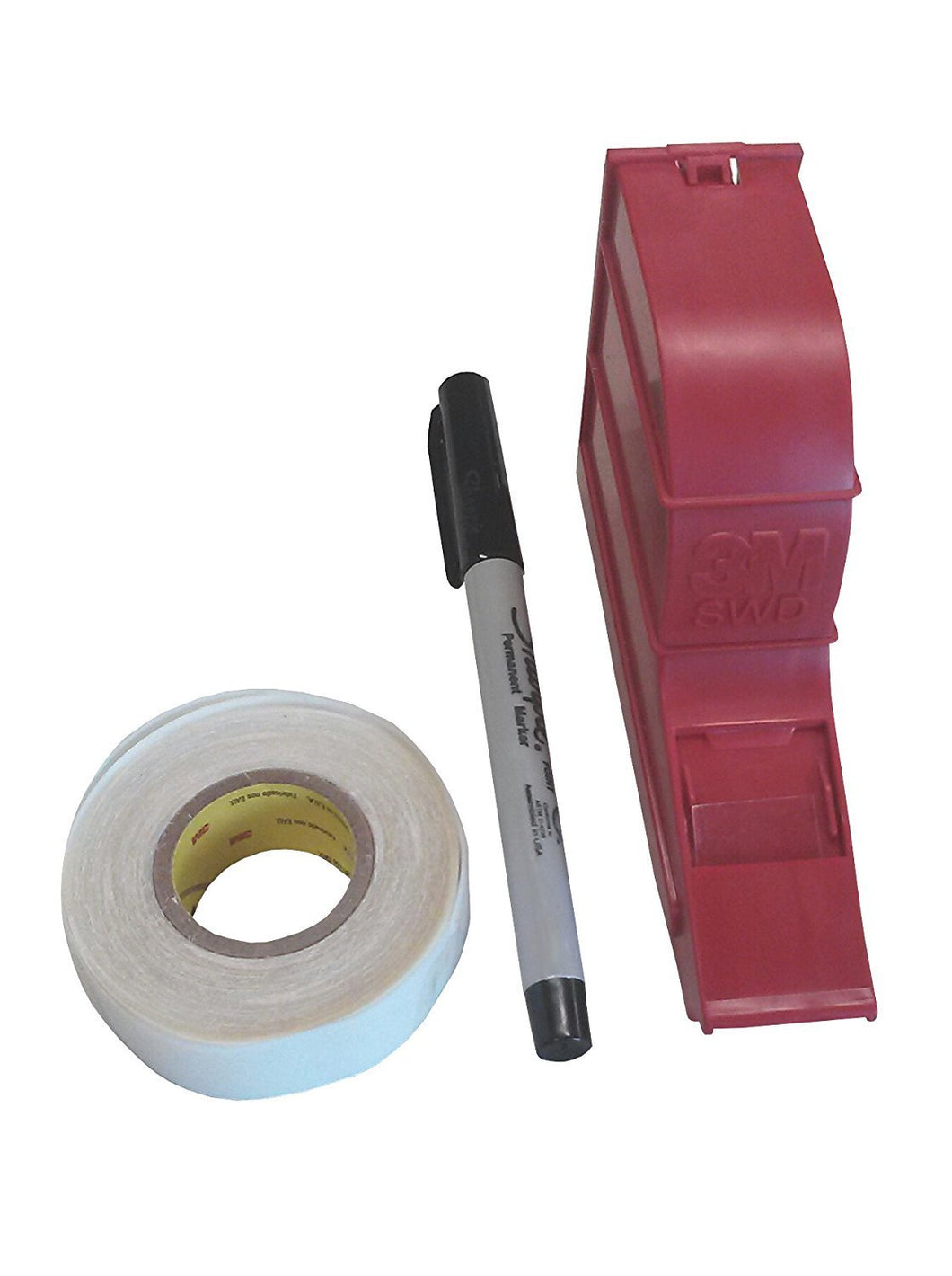 Mark everything clearly - from wires and cables to household items and sporting equipment | The reusable dispenser can be easily refilled with tape | Dispenser comes with SWD tape and an SMP pen | Dispenser is made of strong plastic that's made to last | Has a marking area of 0.75 in x 1.375 in