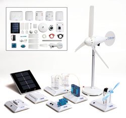 Horizon puts renewable energy technology into the hands of our future scientists | Designed to demonstrate the workings of a complete clean energy system | Build your own miniature renewable energy system for experimentation | Learn the system step-by-step, configure and visualize from start to finish | Includes miniature wind turbine kit, a solar photovoltaic panel, an electrolyzer, a PEM fuel cell, and hydrogen storage system