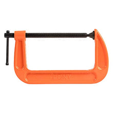 Load image into Gallery viewer, Opening capacity is 6 inches | Throat depth is 3-1/2 inches | Load limit is 1,200 pounds | Ideal for most do-it-yourself, woodworking and household clamping projects | Adjustable Clamp Co. (founded 1903) is the manufacturer of the C-Clamps and they are assembled with U.S. and foreign parts in our Chicago factory
