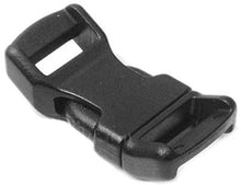 Load image into Gallery viewer, 60 Pack of Black Contoured Side Release Plastic Buckles for 1/2&quot; Straps
