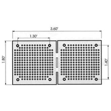 Load image into Gallery viewer, Small 3.6&quot; x 1.8&quot; Prototyping PCB, Single-Sided Solder Pads (Model 21-109)
