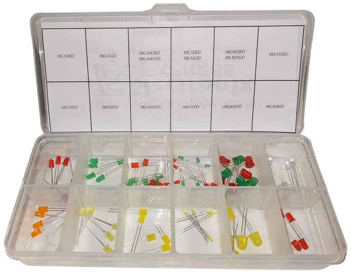 75 Piece LED Prototyping Kit - Includes Superbright and Blinking LEDs