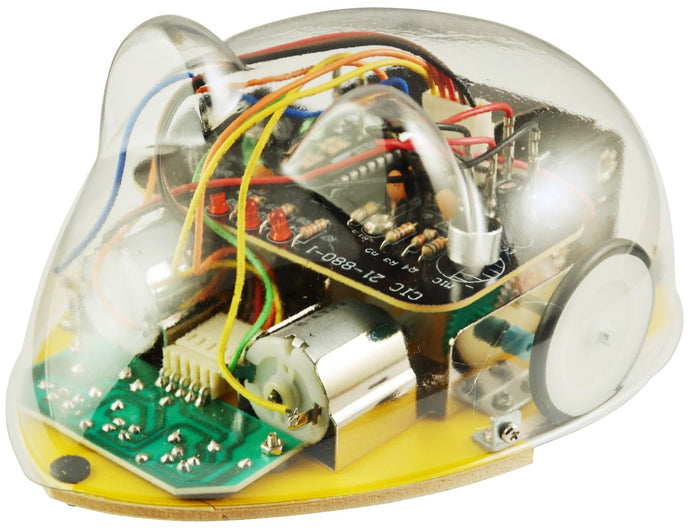 Line Tracking Robot Mouse DIY Robotics Soldering Kit, Uses Photo Interrupters as Eyes, Sound-Activated (21-880)