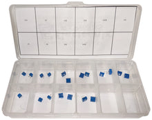 Load image into Gallery viewer, 20 Piece Cermet Potentiometer Assortment Kit - Horizontal 3/8&quot; Square
