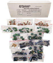 Load image into Gallery viewer, 220 Piece Deluxe Capacitor Kit - Includes Disk, Mylar, Monolithic, and Electro Radial Capacitors
