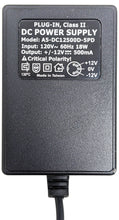 Load image into Gallery viewer, ±12V DC 500mA Dual Output Power Adapter with Connector Pins for Solderless Breadboards
