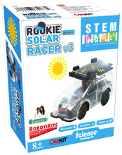 Load image into Gallery viewer, OWI Inc Rookie Solar Racer v3, DIY STEM Solar Powered Car Birthday Kit Ages 8 and Up
