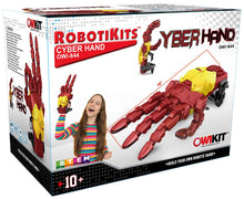 Load image into Gallery viewer, 125 Piece Build Your Own Cyber Hand, Spring Loaded STEM Project (Ages 10+) - Get a Grip with a Massive Cyber Hand (OWI-844)
