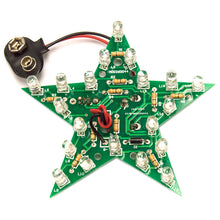 Load image into Gallery viewer, D.I.Y. Colorful Flashing Star Soldering Practice Electrical Engineering Kit, Intermediate Skill Level
