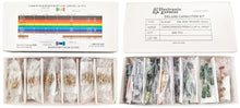 Load image into Gallery viewer, ½ Watt Resistor and Capacitor Combo Kit - Includes an Assortment of 365 Resistors and 220 Capacitors in Slotted Storage Boxes
