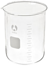 Load image into Gallery viewer, Bomex griffin beaker | Made of borosilicate glass | Graduated low form beaker | For classroom lab setups | Capacity 1000 milliliters
