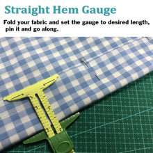 Load image into Gallery viewer, 5-in-1 Sliding Gauge Measuring Sewing Ruler Triangle Tool
