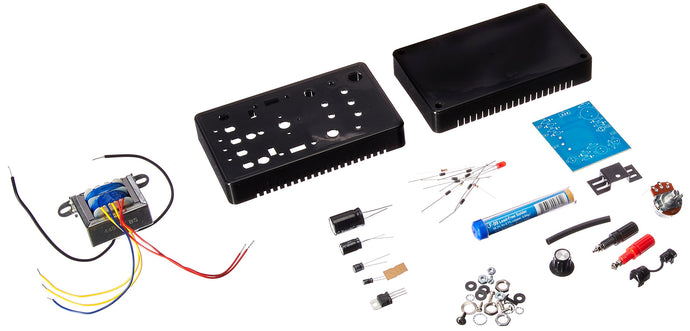 Learn by Doing - Build a regulated variable power supply | Detailed easy to understand instructions | Complete this kit and you will have a handy portable variable output power supply | Add this kit to your STEM curriculum or work bench | Made in the United States