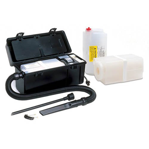 Detachable power cord for easy storage | Attachments that quickly dissipate static charge | Lightweight and easy to setup | Complete attachment offering including: stretch hose, crevice tool, wand and brush | 120VAC, 50/60 Hz, 6.0 amps