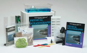 Hands-on lab activities approach the topic of physical oceanography. | Activities include the topics of bathymetry, ocean floor profiles, tides, sand and sedimentation types, density, turbidity, and surface currents. | A full week of activities! Kit includes materials for 10 lab stations, video or DVD, and complete Teacher's Guide.
