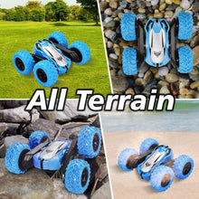 Load image into Gallery viewer, Remote Controlled Double-Sided Stunt Car with Rechargeable Battery (Blue)
