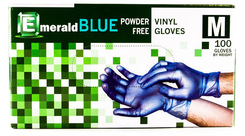 Powder-Free Vinyl | Latex-Free | Beaded Cuff | Box of 100 | 