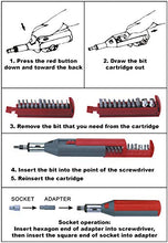 Load image into Gallery viewer, 23-in-1 Multi-Function Ratcheting Screwdriver with Slotted, Phillips, Star, Hex, Pozidriv and Socket Bits
