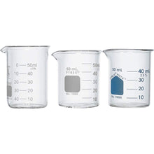 Load image into Gallery viewer, Karter Scientific 12 Pack 50mL Beaker, Low Form Griffin, Borosilicate 3.3 Glass, Spout &amp; Printed Graduations (212D23)
