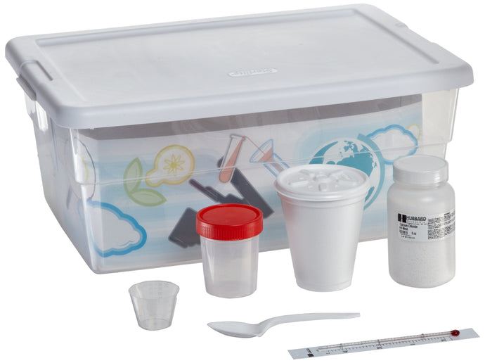 Kit Explores the Basic Principles of Thermodynamics! | Students Construct their own Calorimeter and Develop Definitions for Enthalpy and Entropy! | Students Will Distinguish Between Exothermic, Endothermic, and Isothermic Reactions! | Kit Contains Enough Material for 30 Students to Work in Pairs! | For Grades 7-12!
