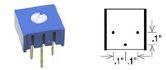 Single Turn Top Adjust Cermet 2K Ohm