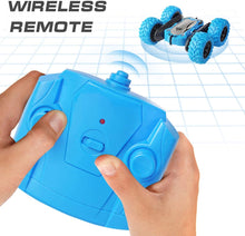 Load image into Gallery viewer, Remote Controlled Double-Sided Stunt Car with Rechargeable Battery (Blue)
