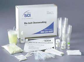 The ancient art of cheesemaking provides a perfect example of how biotechnology can be used to improve a process and its end-product | Your class will get the opportunity to actually make cheese using enzymes produced through the advances of biotechnology. | In the process, they'll explore the science behind cheesemaking and observe the accompanying chemical and microbiological changes and the resulting physical changes.