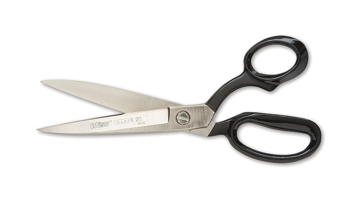 Commonly Used In Cutting Fabrics, Upholstery, and Composite Materials | Precision Ground Blades For Sharper Cutting Edges and Longer Blade Life | Handle Rings Designed To Comfortably Fit Users Hands | Set-Easy Pivot Adjustment Easily and Securely Adjust To Users Preference | Hot Dropped Forged Nickel Plated Blades
