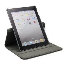 Load image into Gallery viewer, Checkered Black &amp; Grey Case for Apple iPad Models from 2011 to 2013, 360 Degree Rotating Leather Stand Cover Built in Magnet, Sleep Wake Function
