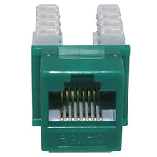 Load image into Gallery viewer, Cat5e Keystone Jack, Krone, 90 Degree by PI Manufacturing (Green)

