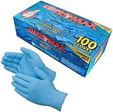 Load image into Gallery viewer, SIZE MEDIUM NitroMax Powder-Free Nitrile Gloves – 5 Mil, Box of 100
