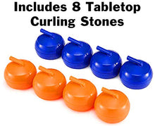 Load image into Gallery viewer, Tabletop Mini Curling Game, Measures Almost 4 Feet Long and Rolls Up Quickly for Travel, Easy Setup, 2 to 8 Player Fun Family or Office Party Game
