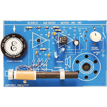 Load image into Gallery viewer, Build complete radio on a single PC board | Teaches the basic theory of AM radio operation | Educationally sound project | Requires (1) 9V battery (not included) | From Elenco Electronics
