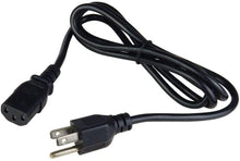 Load image into Gallery viewer, 6 Foot IEC Power Cord for PC Power Supplies, Monitors, Scanners, Printers, Pro-Audio, and other 3-Pin Devices (18 Gauge Cord with USA Plug)
