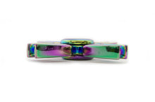 Load image into Gallery viewer, Rainbow Iridescent Crab Fidget Spinner Toy with Case
