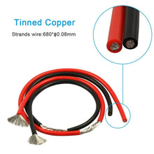 Load image into Gallery viewer, 12 Gauge Stranded Copper wire 10 ft red and 10 ft black Flexible Silicone 12 AWG Wire
