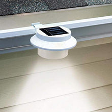Load image into Gallery viewer, 2 Pack Outdoor LED Solar Lights with Brackets - Water Resistant, Automatic On at Night / Off at Sunrise
