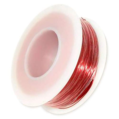 Enamel Magnet Wire | Copper wire with enamel insulation | Used for making custom coils, transformers | Gauge: 24 | Length: 50', Weight: 1/4 lb.