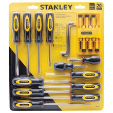 Load image into Gallery viewer, Stanley 20 Piece Standard Fluted Screwdriver Set (60-220)
