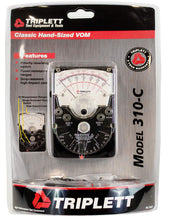 Load image into Gallery viewer, Triplett Model 310-C Hand-Sized Analog Multimeter with Polarity Reversing Switch - AC/DC Voltage, DC Current, Resistance (3022)
