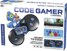Load image into Gallery viewer, Learn to code by playing a video game | Gaming: use the sensors to control the game with this innovative gamepad | Coding: solve puzzles and challenges in the game and learn Arduino | Making: write your own programs and develop new application for the sensors | Requires a tablet or smartphone running iOS or Android
