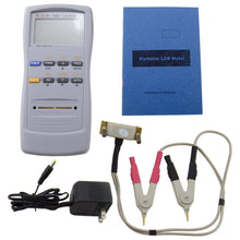 Load image into Gallery viewer, LCR Meter - Test Frequencies: 100Hz, 120Hz, 1KHz Test Parameters: L/Q, C/D, R/Q, Z/Q - Kelvin Test Clip Leads and DC Adapter Included
