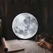Load image into Gallery viewer, 10 Inch Round Mirror with Beautiful Moon LED Nightlight - Modern Minimalistic Mirror, Doubles as a Night Light
