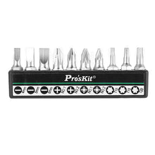 Load image into Gallery viewer, Pro&#39;sKit 1PK-201 Flexible Ratchet Driver Set with 10 Bits
