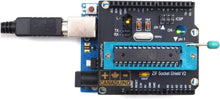 Load image into Gallery viewer, CANADUINO ZIF Socket Programming Shield V2 for Arduino

