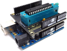 Load image into Gallery viewer, CANADUINO ZIF Socket Programming Shield V2 for Arduino
