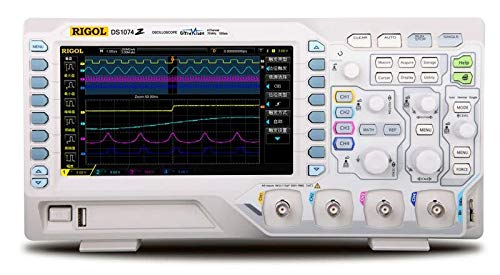 70 MHz Digital Oscilloscope with 4 channels plus 24 Mpt memory and 1 GSa/sec sampling | 4 Channels, 70 MHz Bandwidth | Now includes FREE software bundle BND-MSO/DS1000Z built into the unit | UltraVision: Deeper memory(Std.12Mpts,Opt.24Mpts) | UltraVision: Up to 30,000 wfms/s Waveform capture rate