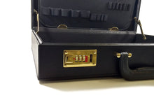 Load image into Gallery viewer, Lockable Briefcase - Black Leather - Toolcase
